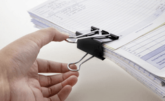 Large 2" (51mm) Black Binder Clip (12/Pack)