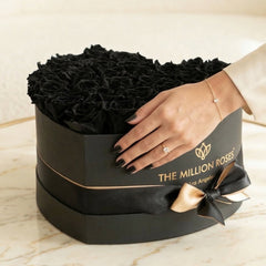 Heart Black Box | Black Roses