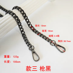 Metal Bag Chain With Woven Shoulder Strap For DIY