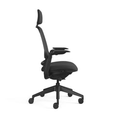 Steelcase Series 1 Ergonomic Office Chair, Carpet Floors, Licorice