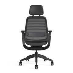 Steelcase Series 1 Ergonomic Office Chair, Carpet Floors, Licorice