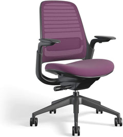 Steelcase Series 1 Ergonomic Office Chair, Carpet Floors, Licorice