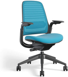 Steelcase Series 1 Ergonomic Office Chair, Carpet Floors, Licorice