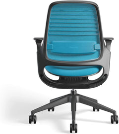 Steelcase Series 1 Ergonomic Office Chair, Carpet Floors, Licorice