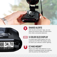 Cobra RAD 490i Laser Radar Detector, New Model with Long Range Detection