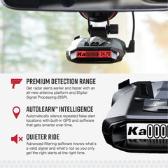 Cobra RAD 490i Laser Radar Detector, New Model with Long Range Detection
