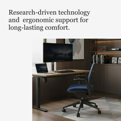 Steelcase Series 1 Ergonomic Office Chair, Carpet Floors, Licorice