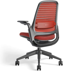Steelcase Series 1 Ergonomic Office Chair, Carpet Floors, Licorice