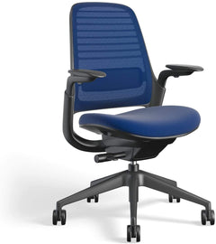 Steelcase Series 1 Ergonomic Office Chair, Carpet Floors, Licorice