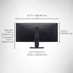 Alienware 34 Curved Gaming Monitor – AW3425DWM - 34-inch WQHD 180Hz 1ms Display, 1500R, AMD FreeSync Premium, VESA AdaptiveSync.