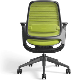 Steelcase Series 1 Ergonomic Office Chair, Carpet Floors, Licorice