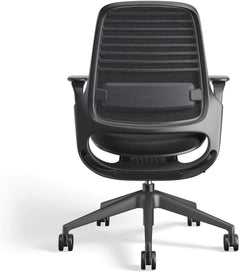 Steelcase Series 1 Ergonomic Office Chair, Carpet Floors, Licorice