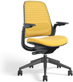 Steelcase Series 1 Ergonomic Office Chair, Carpet Floors, Licorice