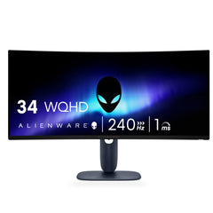 Alienware 34 Curved Gaming Monitor – AW3425DWM - 34-inch WQHD 180Hz 1ms Display, 1500R, AMD FreeSync Premium, VESA AdaptiveSync.
