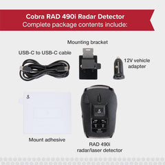 Cobra RAD 490i Laser Radar Detector, New Model with Long Range Detection