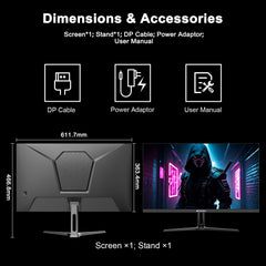 SANSUI 24 Inch Curved 160Hz Gaming Monitor,1500R Curved Gaming Monitor