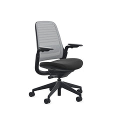 Steelcase Series 1 Ergonomic Office Chair, Carpet Floors, Licorice