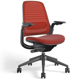 Steelcase Series 1 Ergonomic Office Chair, Carpet Floors, Licorice