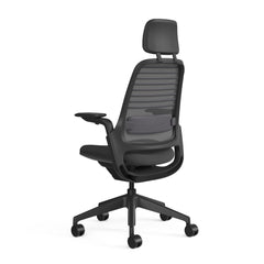 Steelcase Series 1 Ergonomic Office Chair, Carpet Floors, Licorice
