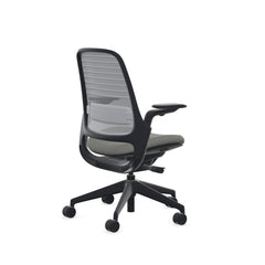 Steelcase Series 1 Ergonomic Office Chair, Carpet Floors, Licorice