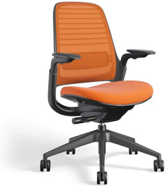 Steelcase Series 1 Ergonomic Office Chair, Carpet Floors, Licorice