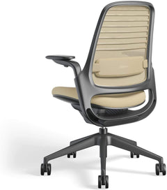 Steelcase Series 1 Ergonomic Office Chair, Carpet Floors, Licorice