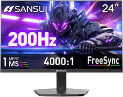 SANSUI 24 Inch Curved 160Hz Gaming Monitor,1500R Curved Gaming Monitor