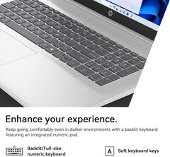 HP 17 Inch Laptop Touchscreen Computer, 17.3 HD+ Business Laptop AI PC, Intel Core 5(10-Core, Beat i7-1355U), 32GB RAM 2TB SSD, Windows 11 Pro, Backlit Keyboard, USB-C(Displayport)&HDMI