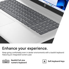 HP 17 Inch Laptop Touchscreen Computer, 17.3 HD+ Business Laptop AI PC, Intel Core 5(10-Core, Beat i7-1355U), 32GB RAM 2TB SSD, Windows 11 Pro, Backlit Keyboard, USB-C(Displayport)&HDMI