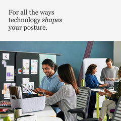 Steelcase Series 1 Ergonomic Office Chair, Carpet Floors, Licorice