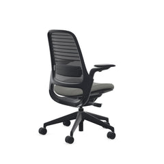 Steelcase Series 1 Ergonomic Office Chair, Carpet Floors, Licorice