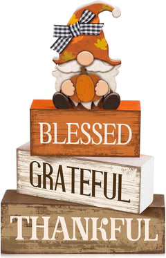 Lineshading 4 Pcs Pink Halloween Tiered Tray Decor, Wooden Ghost Signs