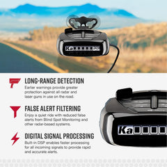 Cobra RAD 490i Laser Radar Detector, New Model with Long Range Detection