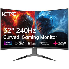 KTC 27 Inch QHD Gaming Monitor 220Hz, 2K Fast IPS with Speakers, H27T22C-3