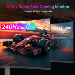 KTC 27 Inch QHD Gaming Monitor 220Hz, 2K Fast IPS with Speakers, H27T22C-3