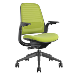 Steelcase Series 1 Ergonomic Office Chair, Carpet Floors, Licorice