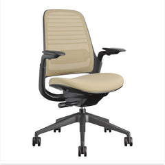 Steelcase Series 1 Ergonomic Office Chair, Carpet Floors, Licorice
