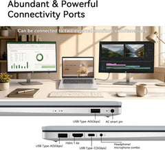 HP 17 Inch Laptop Touchscreen Computer, 17.3 HD+ Business Laptop AI PC, Intel Core 5(10-Core, Beat i7-1355U), 32GB RAM 2TB SSD, Windows 11 Pro, Backlit Keyboard, USB-C(Displayport)&HDMI