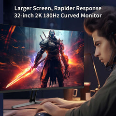 SANSUI 24 Inch Curved 160Hz Gaming Monitor,1500R Curved Gaming Monitor