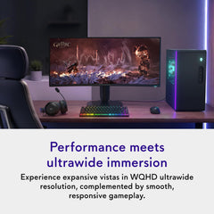 Alienware 34 Curved Gaming Monitor – AW3425DWM - 34-inch WQHD 180Hz 1ms Display, 1500R, AMD FreeSync Premium, VESA AdaptiveSync.