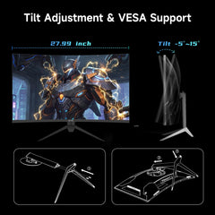 KTC 27 Inch QHD Gaming Monitor 220Hz, 2K Fast IPS with Speakers, H27T22C-3