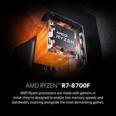 msi Codex Z2 Gaming Desktop, AMD R7-8700F, RTX 5070, 32GB DDR5, 2TB SSD