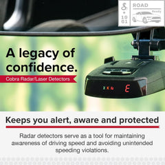 Cobra RAD 490i Laser Radar Detector, New Model with Long Range Detection