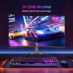 KTC 27 Inch QHD Gaming Monitor 220Hz, 2K Fast IPS with Speakers, H27T22C-3