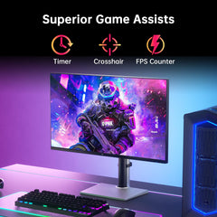 KTC 27 Inch QHD Gaming Monitor 220Hz, 2K Fast IPS with Speakers, H27T22C-3