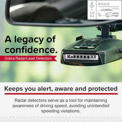 Cobra RAD 490i Laser Radar Detector, New Model with Long Range Detection