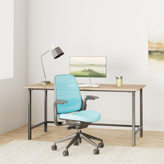 Steelcase Series 1 Ergonomic Office Chair, Carpet Floors, Licorice