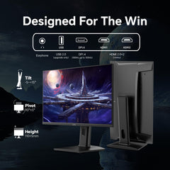 KTC 27 Inch QHD Gaming Monitor 220Hz, 2K Fast IPS with Speakers, H27T22C-3