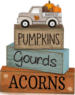 Lineshading 4 Pcs Pink Halloween Tiered Tray Decor, Wooden Ghost Signs