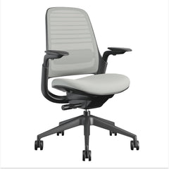 Steelcase Series 1 Ergonomic Office Chair, Carpet Floors, Licorice